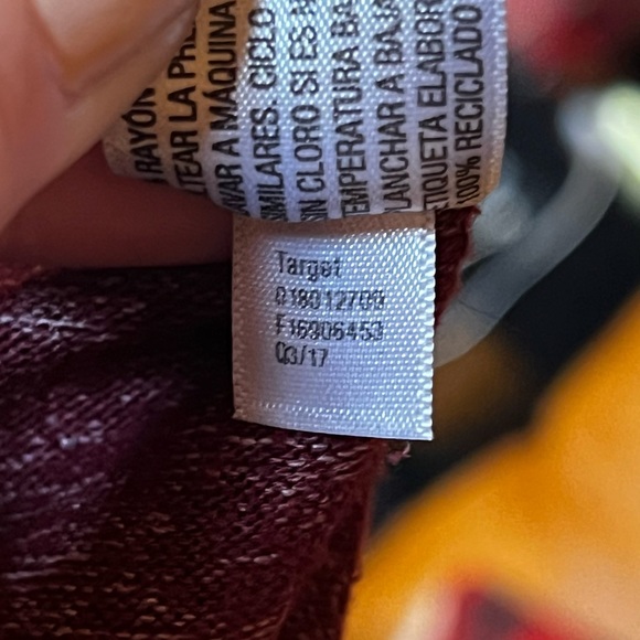 a new day Maroon Criss-Cross V-Neck Long Sleeve Top - Picture 9 of 10